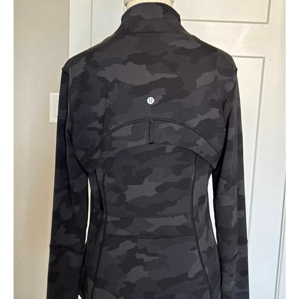 Lululemon Define Jacket Heritage 365 Camo Deep Coal Multi Size 10 W4AWFS *EUC - Picture 11 of 12